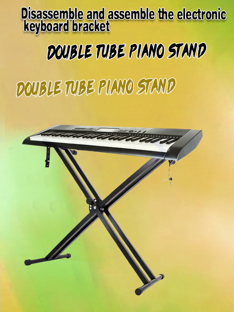 Musical Instrument Piano - 1pc Keyboard Stand Adjustable Metal Double-X