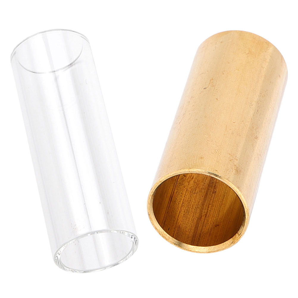 Musical Instrument Glass - 2Pcs Guitar Slide Glass Metal Smooth