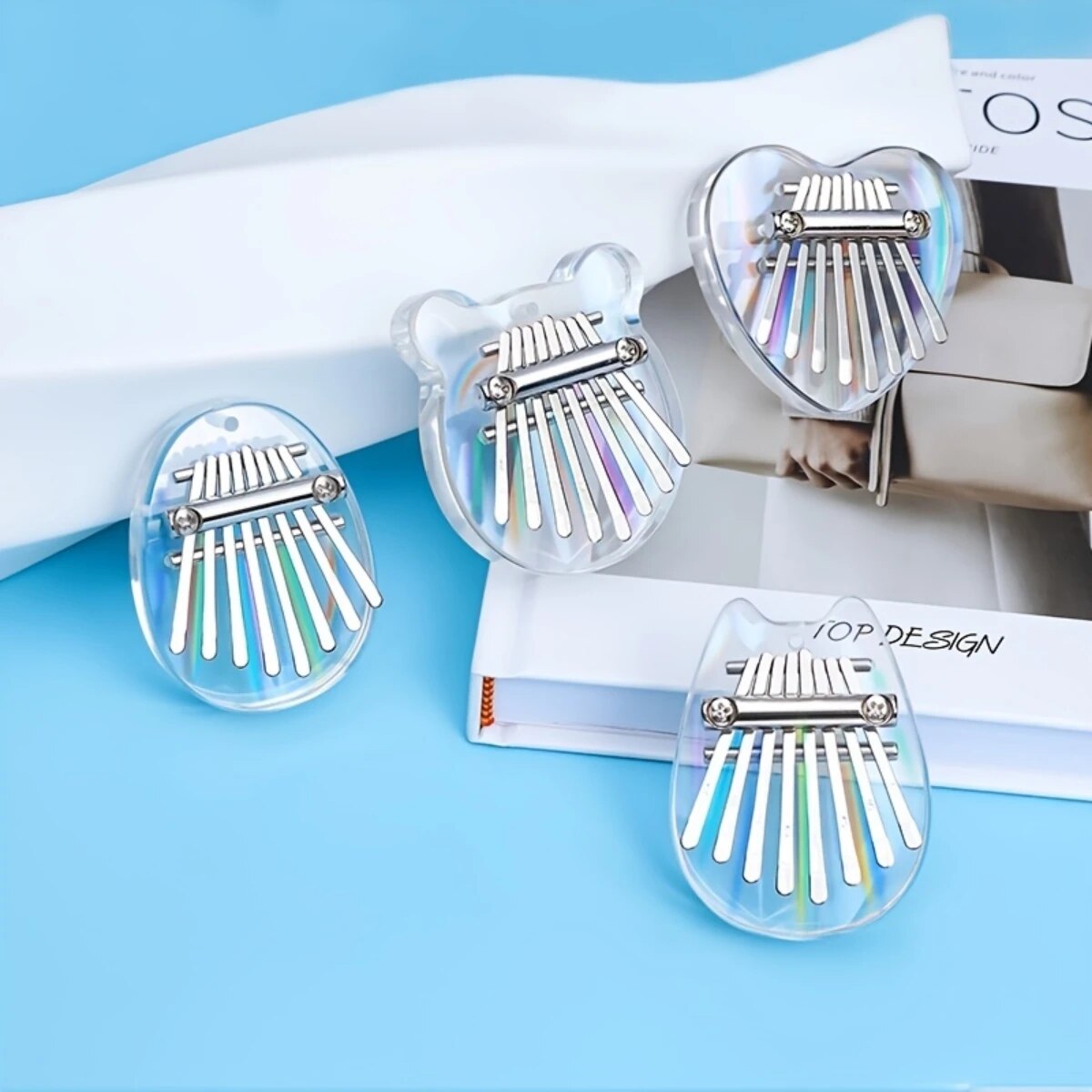 Musical Instrument Names - Miwayer 8 Keys Mini Kalimba Rainbow
