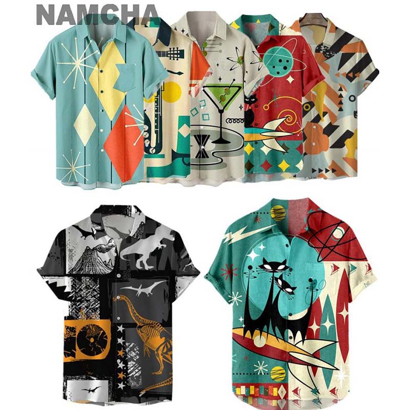 Musical Instrument Hawaiian - 2025 Summer Beach Style Men's Hawaiian