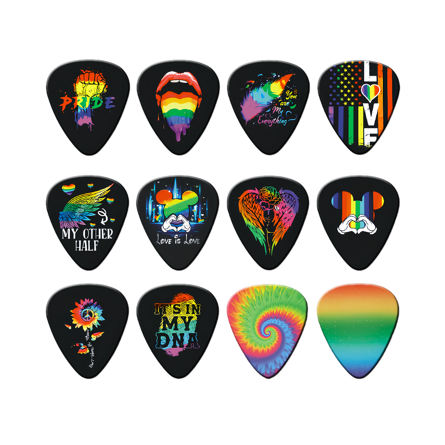 12 Pieces Guitar Picks 0.46mm  - Acoustic Guitar Dreadnought review and price