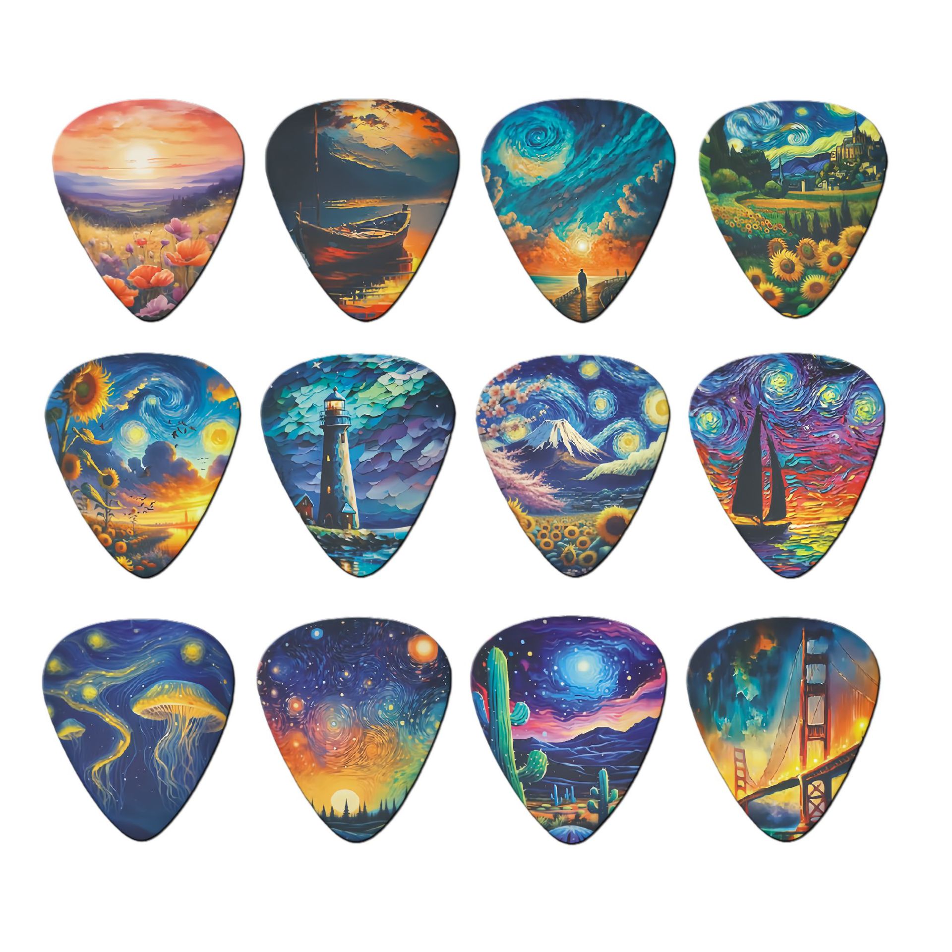 12 Pieces Guitar Picks 0.46mm  - Acoustic Guitar Dreadnought review and price