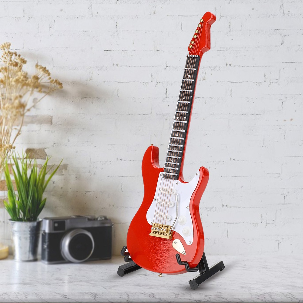 Miniature Red Electric Guitar  - Musical Instrument ____ review and price