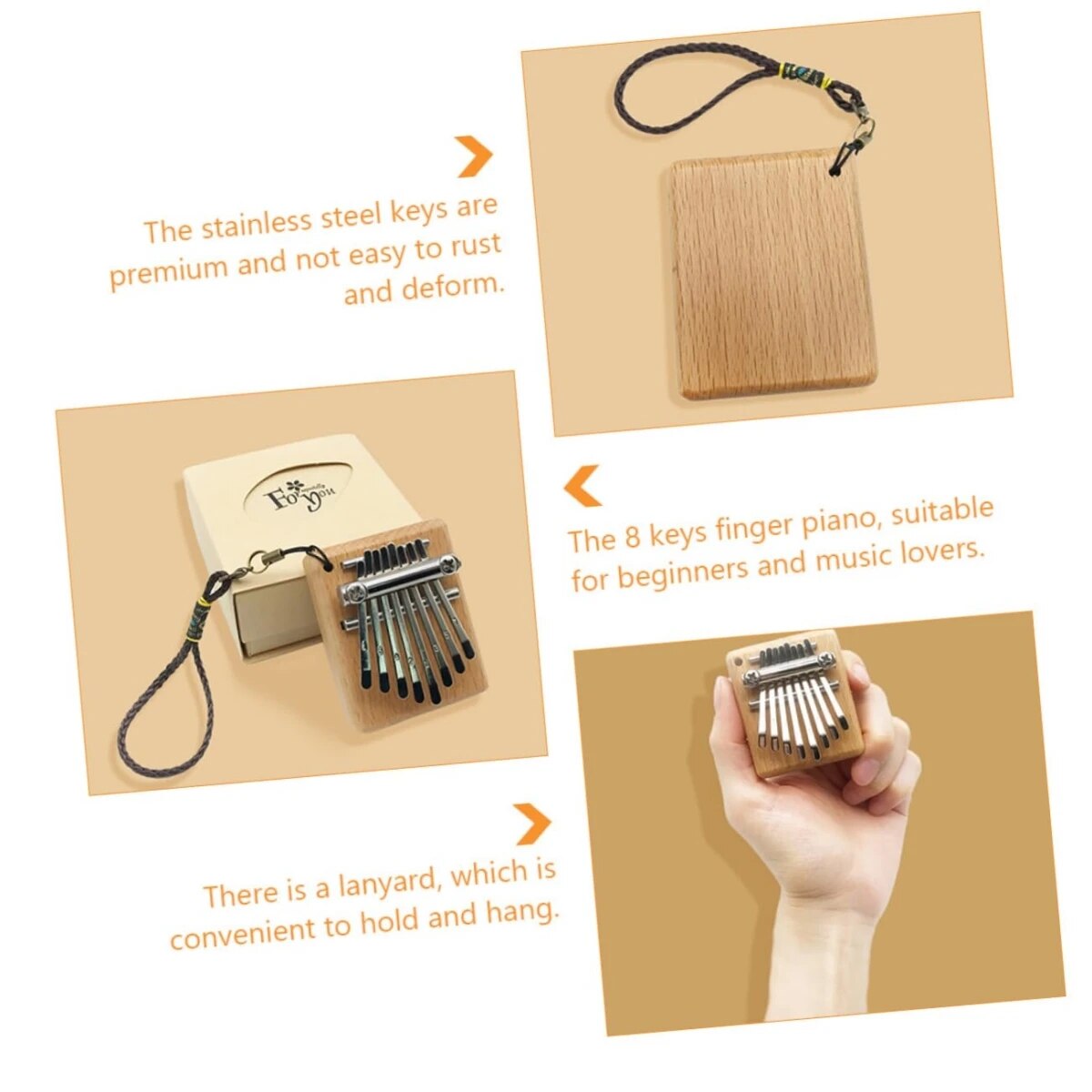 Miwayer Mini Kalimba 8 Key Thu - Musical Instrument Piano review and price