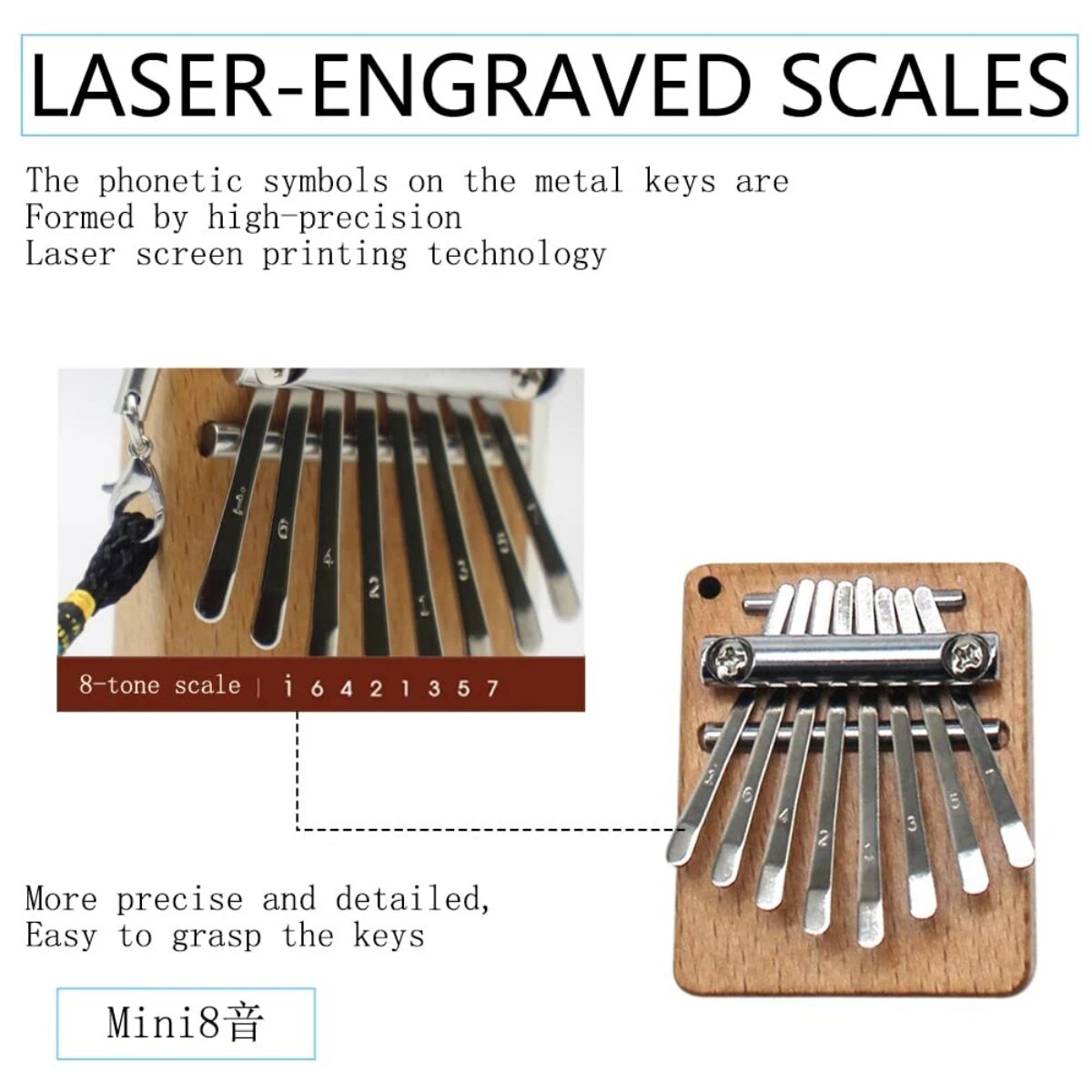 Miwayer Mini Kalimba 8 Key Thu - Musical Instrument Piano review and price