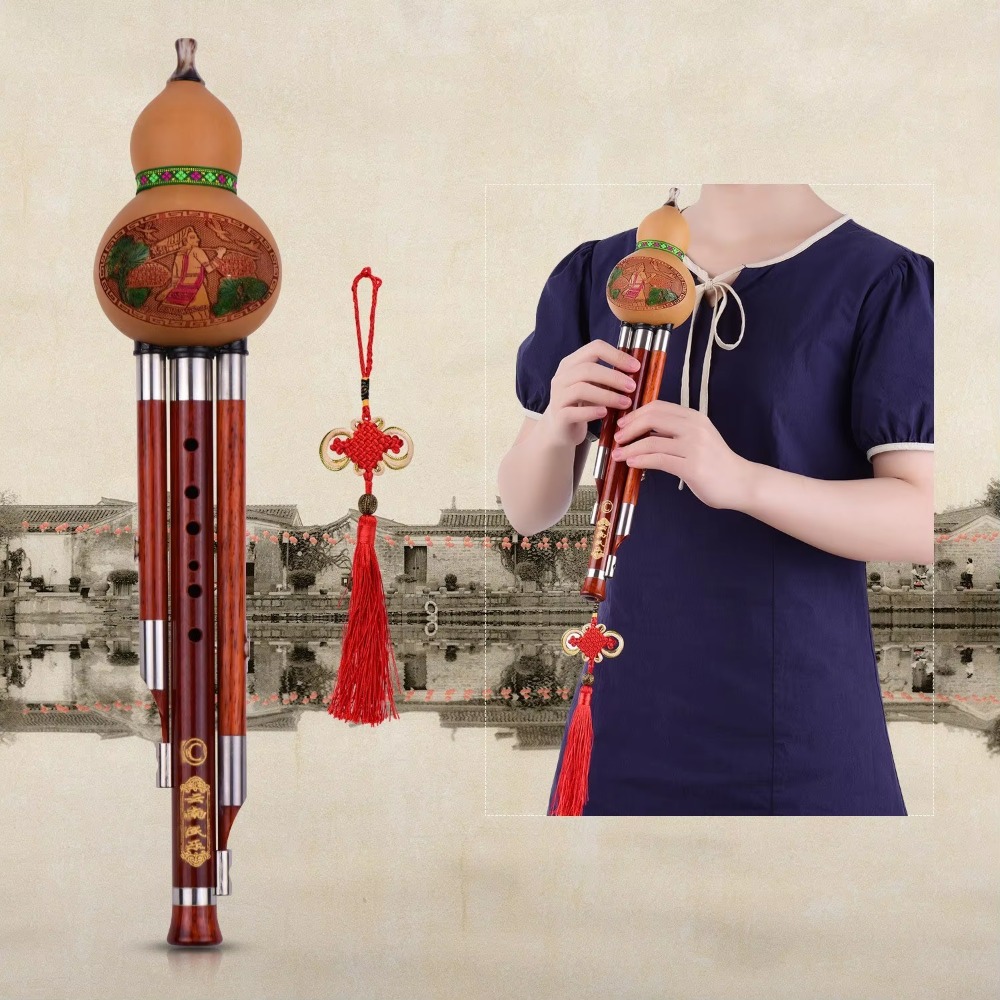 3-Tone C Key Hulusi Gourd Flut - Musical Instrument ____ review and price