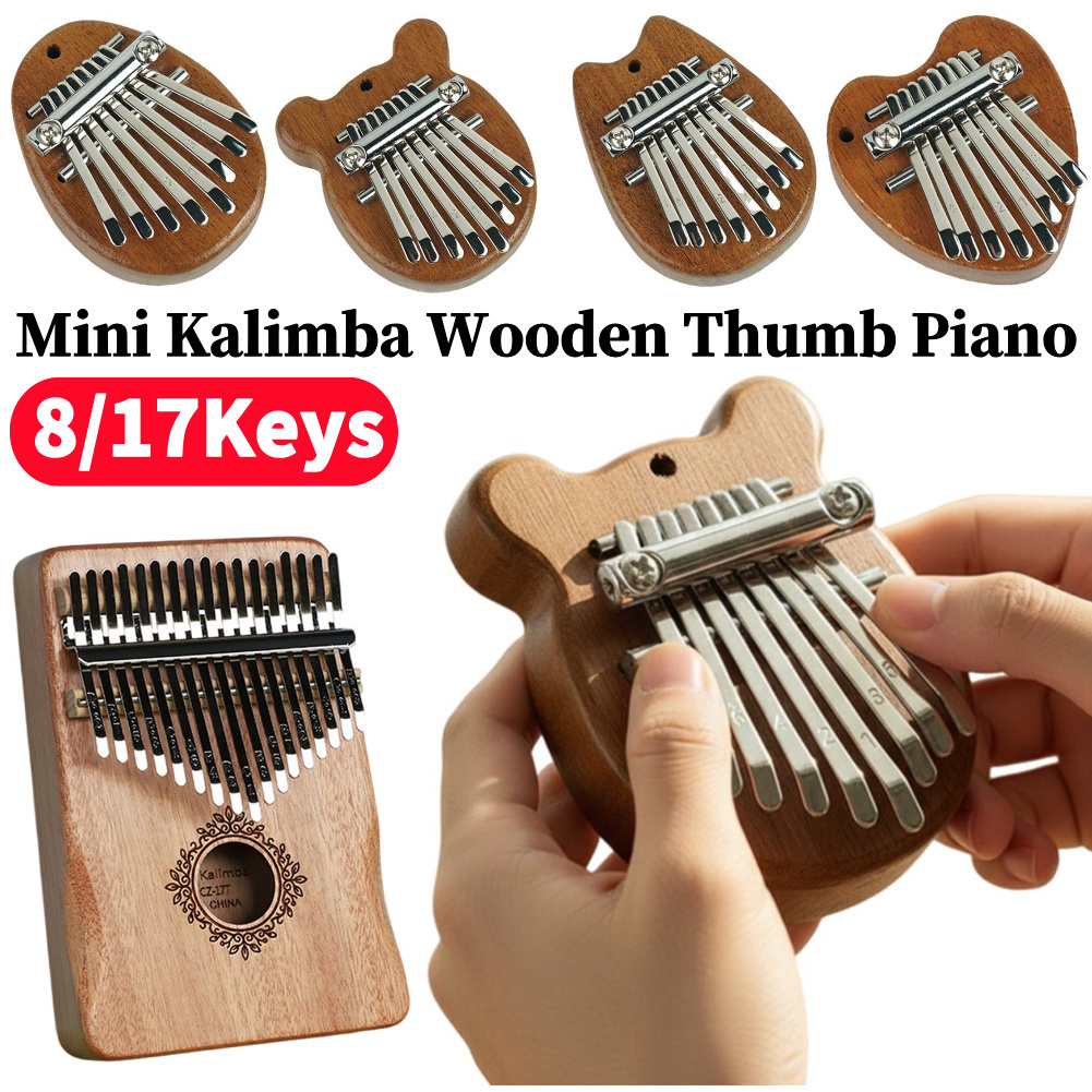 8/17Keys Mini Wooden Kalimba H - Musical Instrument Piano review and price