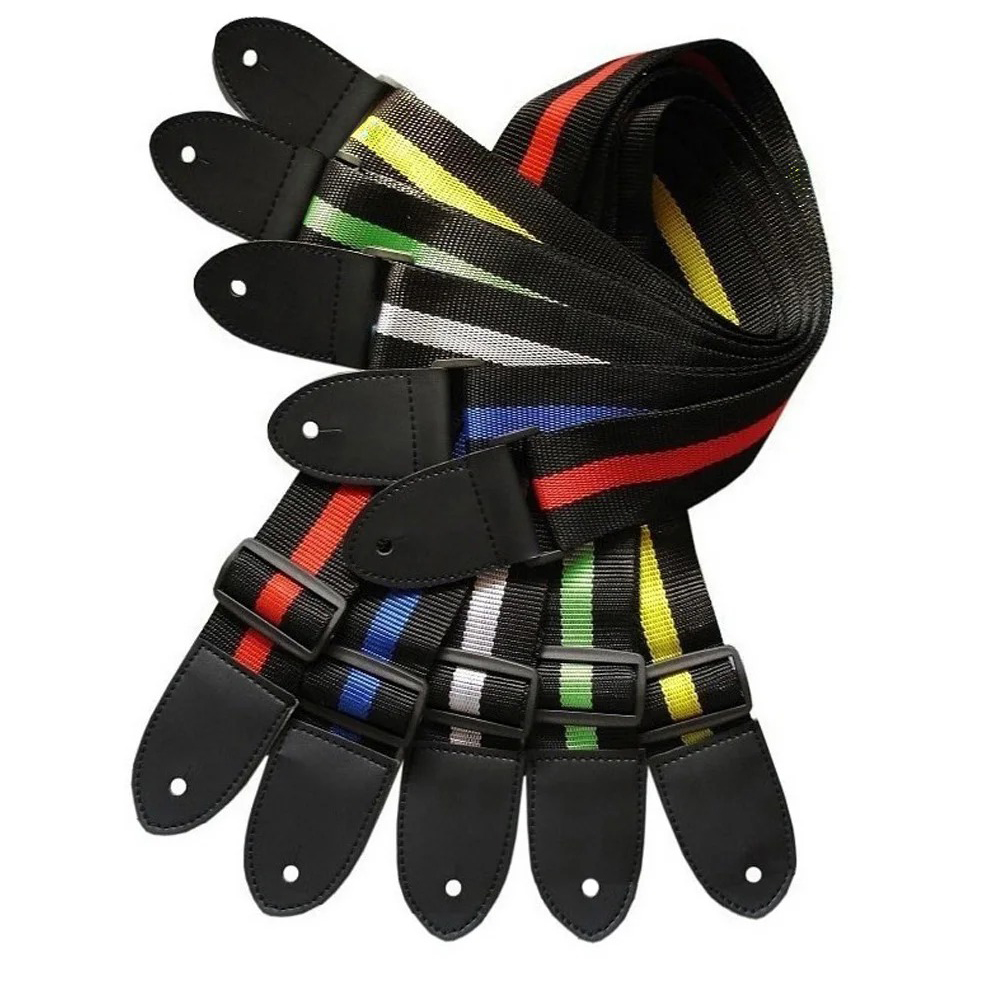 Guitar Strap Colourful Stripe  - Acoustic Guitar Dreadnought review and price