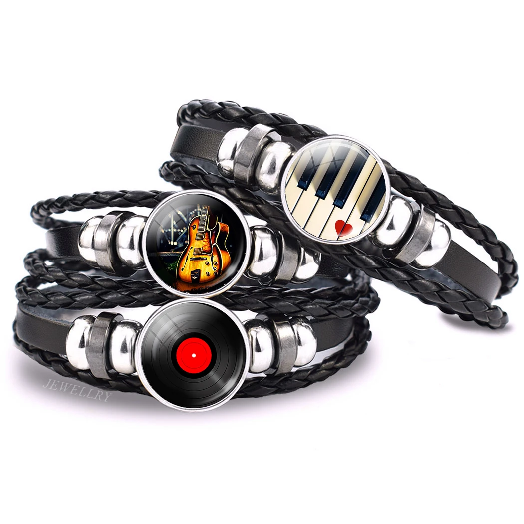 Music Notes Bracelet Vintage V - Musical Instrument Glass review and price