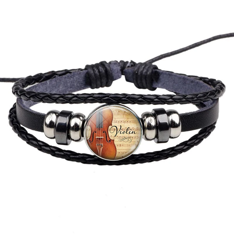 Music Notes Bracelet Vintage V - Musical Instrument Glass review and price