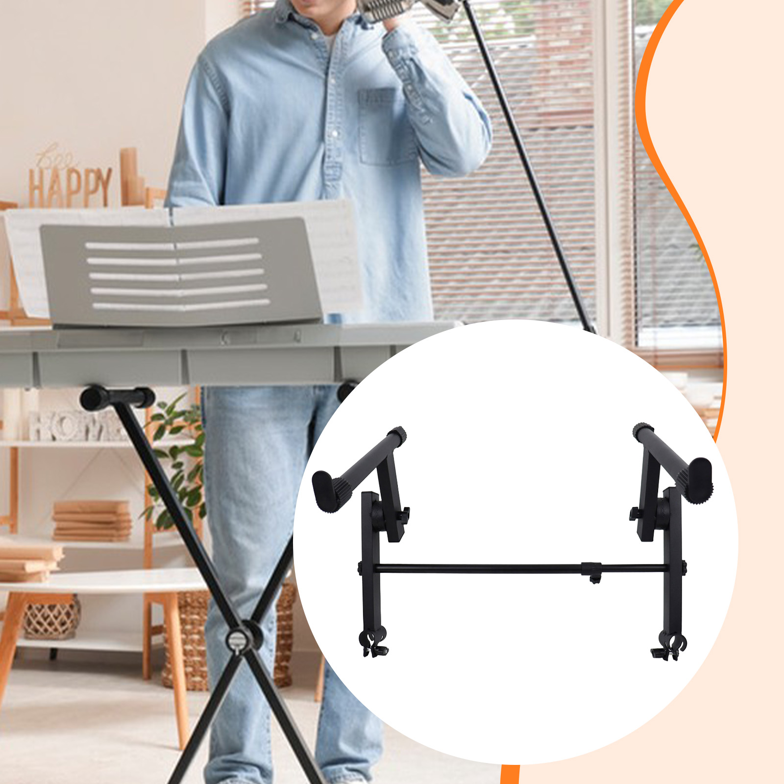 Metal Electric Piano Rack 2 Ti - Musical Instrument Names review and price