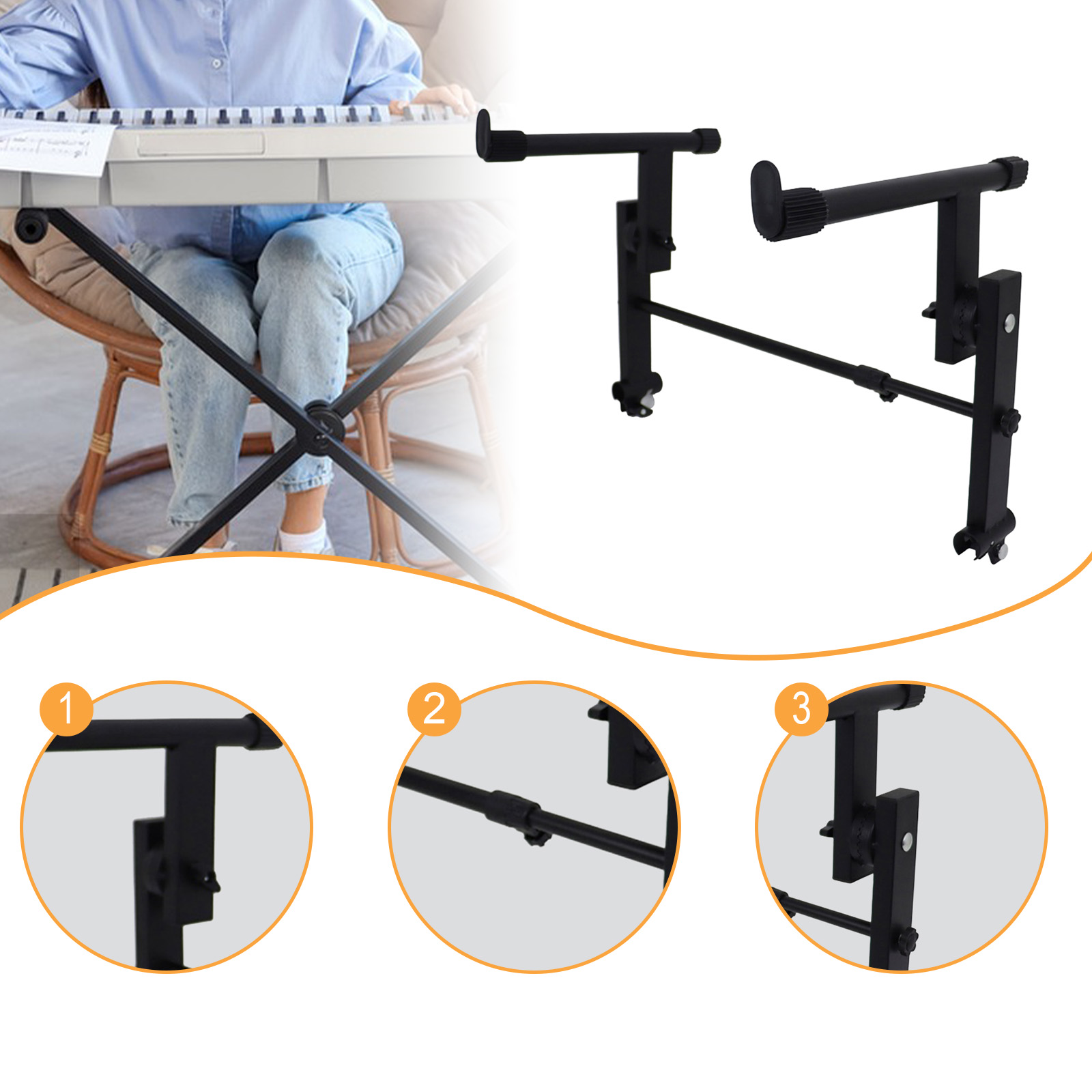 Metal Electric Piano Rack 2 Ti - Musical Instrument Names review and price