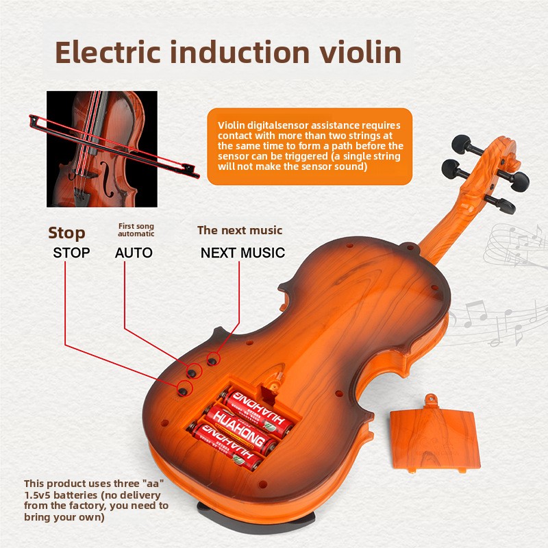 Acoustic Violin Toys Adjustabl - Musical Instrument Names review and price