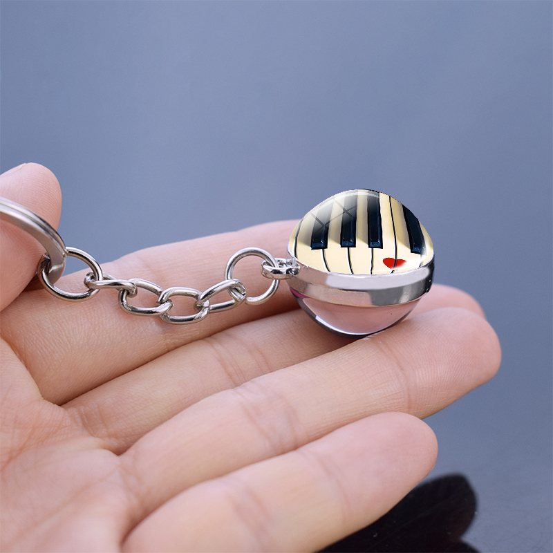 Piano Keychain Music Instrumen - Musical Instrument Glass review and price