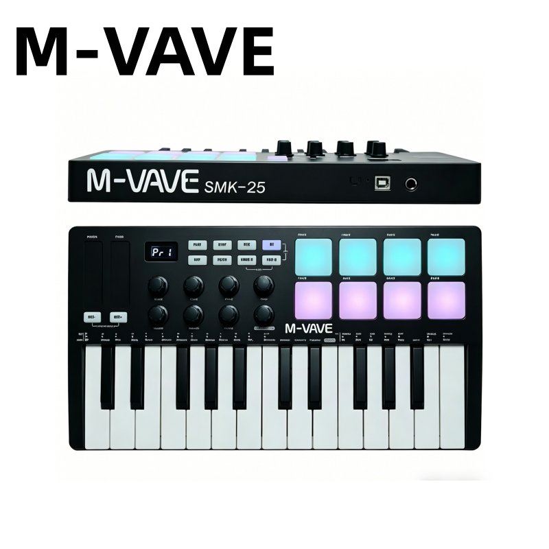 M-VAVE SMK-25 Black Portable M - Musical Instrument Piano review and price