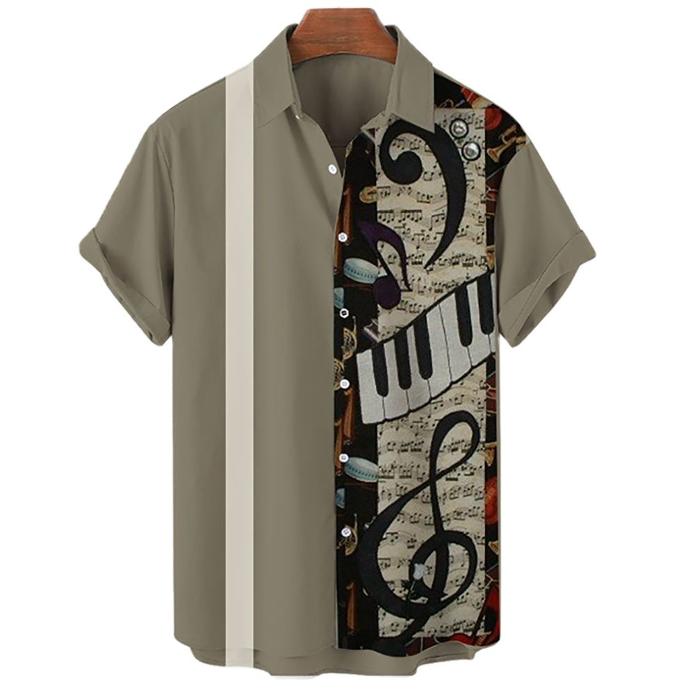 Men's Hawaiian Shirts For Men  - Musical Instrument Hawaiian review and price